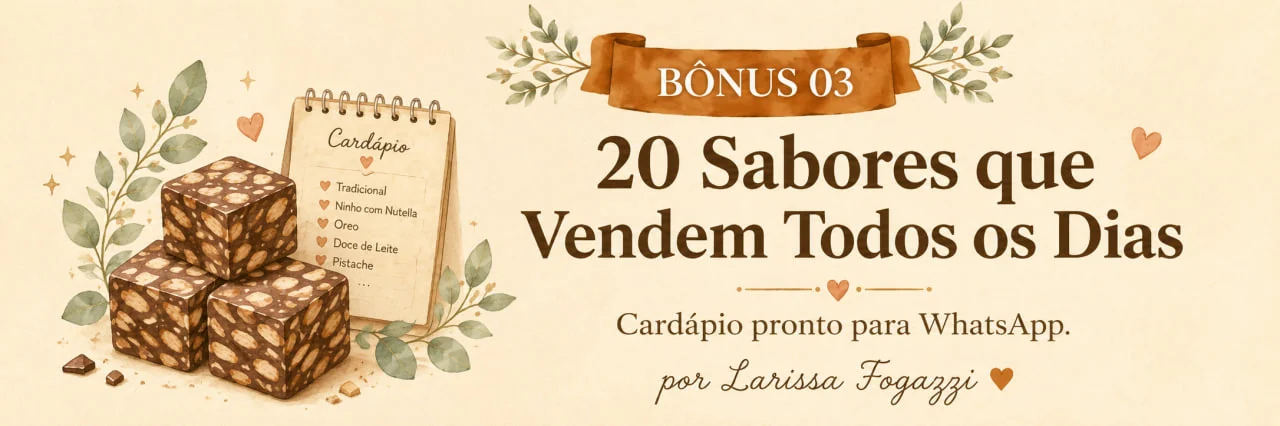 Mockup do Bônus 03: 20 Sabores que Vendem Todos os Dias