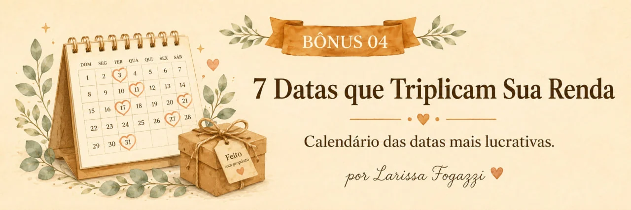 Mockup do Bônus 04: 7 Datas que Triplicam Sua Renda